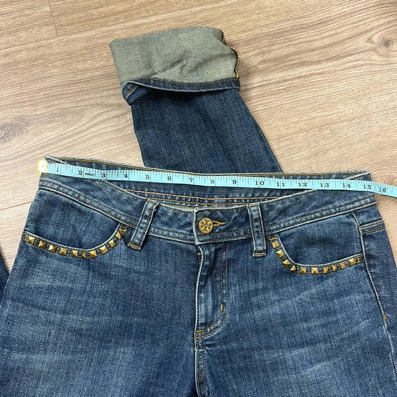Vintage Tory Burch Studded Jeans size 27 - Picture 6 of 9